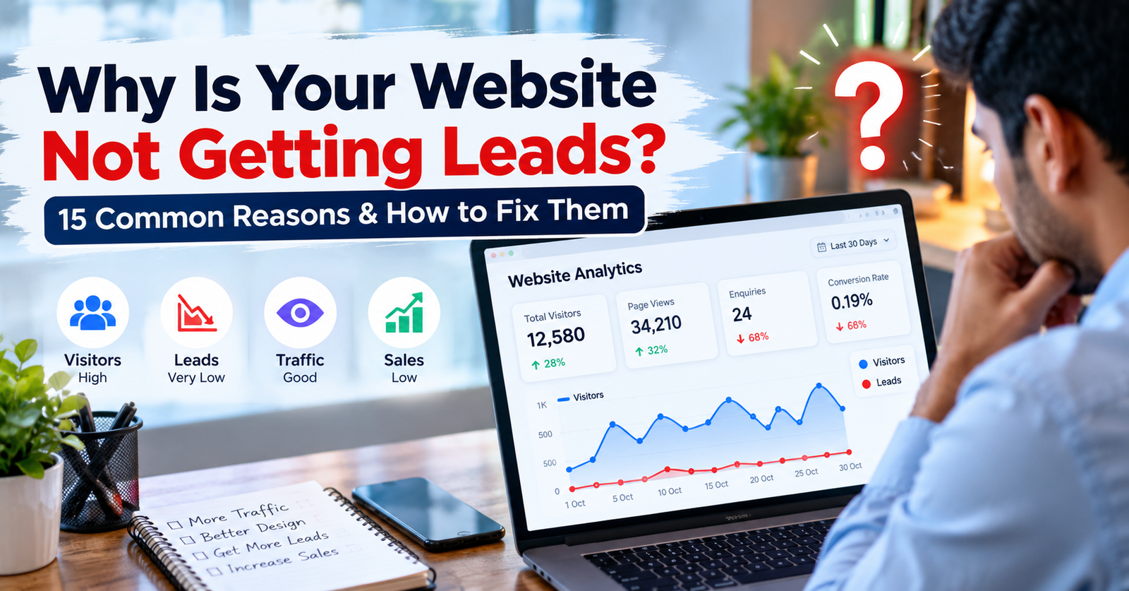 Why Your Business Website Is Not Getting Leads: 15 Common Reasons